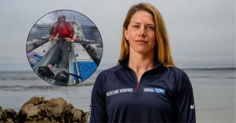 Kelsey Pfendler, who completed a record-setting solo row from California to Hawaii